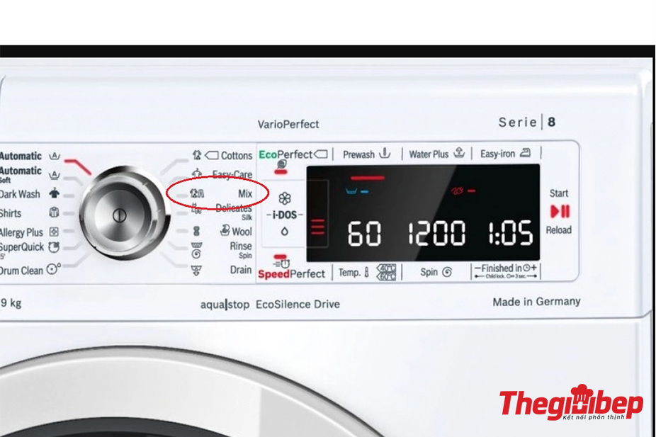 Các chương trình giặt của Máy giặt Bosch WAW32640EU