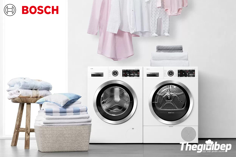 Máy sấy quần áo Bosch WQG24200SG khiến quần áo luôn sạch khuẩn