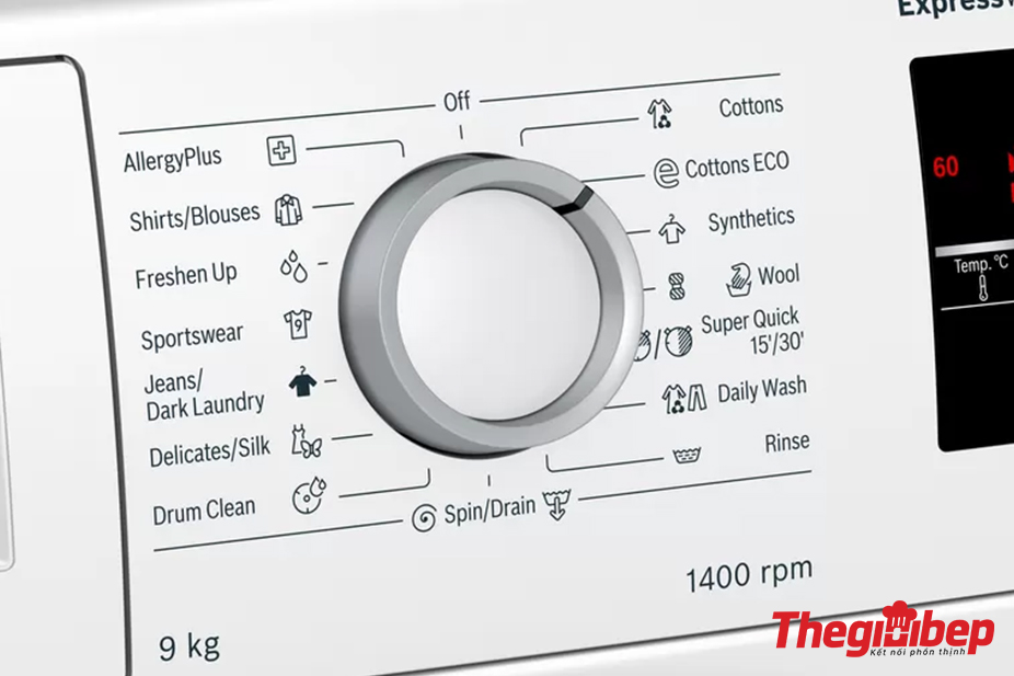 Các chức năng giặt đa dạng của Máy giặt Bosch WAT28482SG