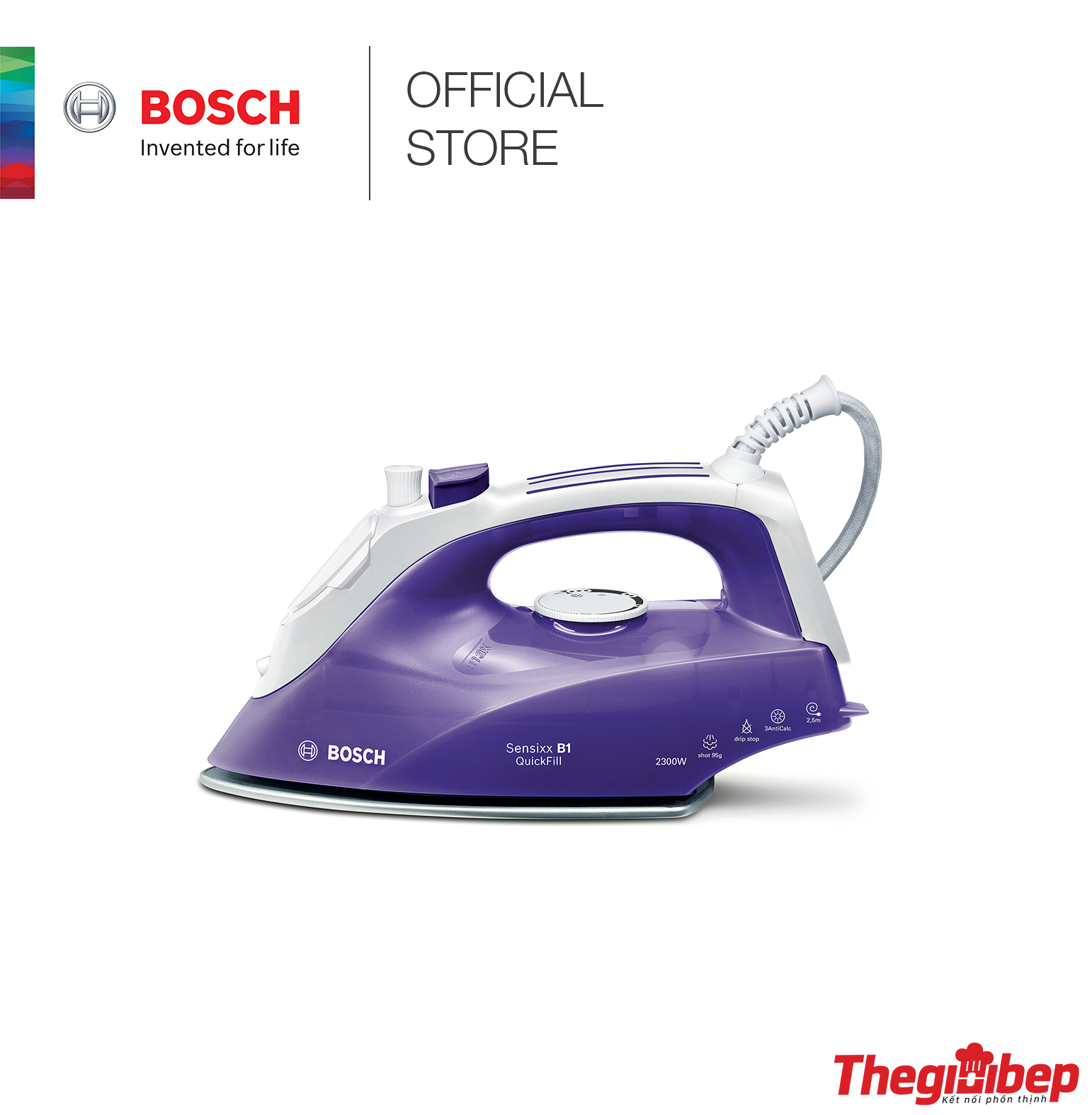 Bàn là hơi nước Bosch TDA2651GB