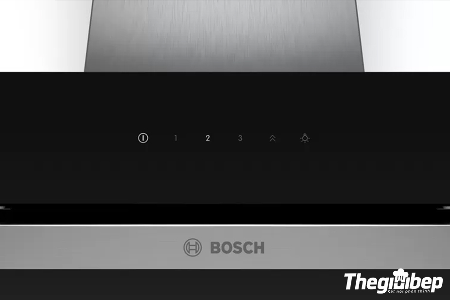 Máy hút mùi Bosch DWK87EM60B có bảng điều khiển hiện đại