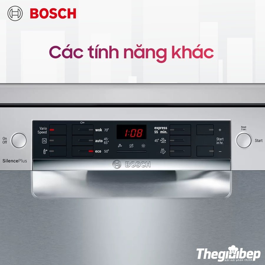 Máy rửa bát Bosch SMS46GI01P - Các tính năng khác