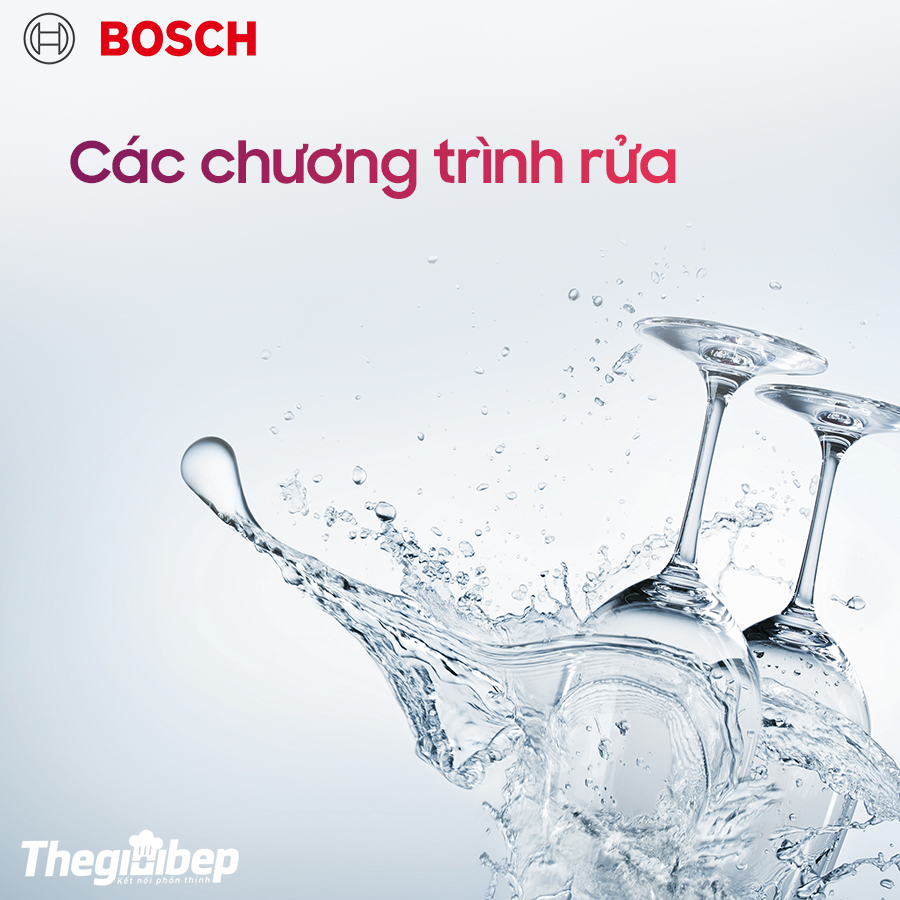 Máy rửa bát Bosch SMS46GI01P - Các chương trình rửa