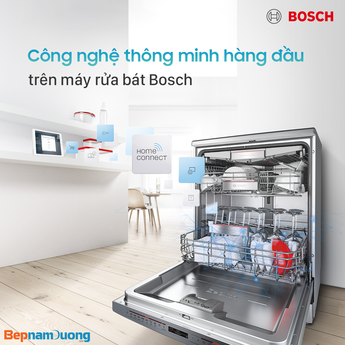 Nội thất máy rửa bát Bosch SMS46GI01P-1
