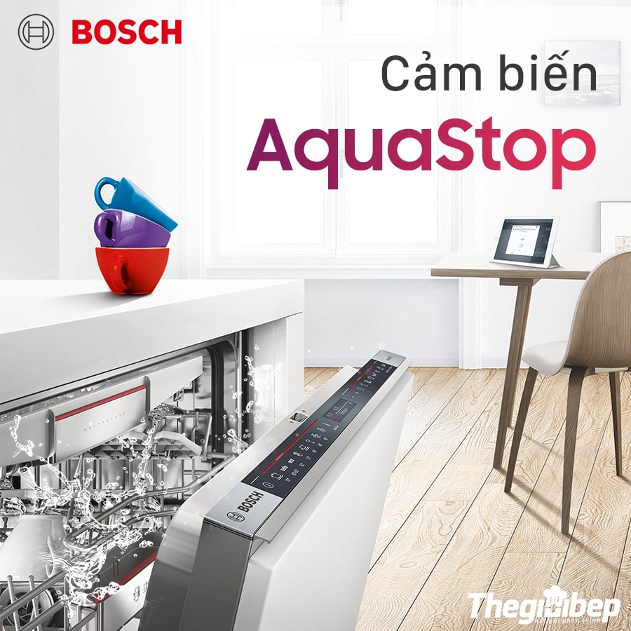 Cảm biến Aquastop sẽ liên tục theo dõi tình trạng của máy