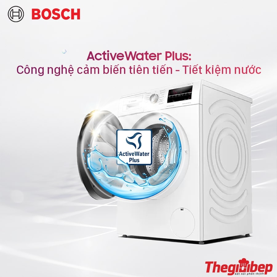 Công nghệ Active Water giúp điều chỉnh lượng nước phù hợp